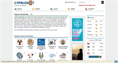 Desktop Screenshot of cyprus-university.com